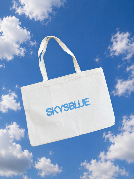 SKYSBLUE Natural Tote Bag