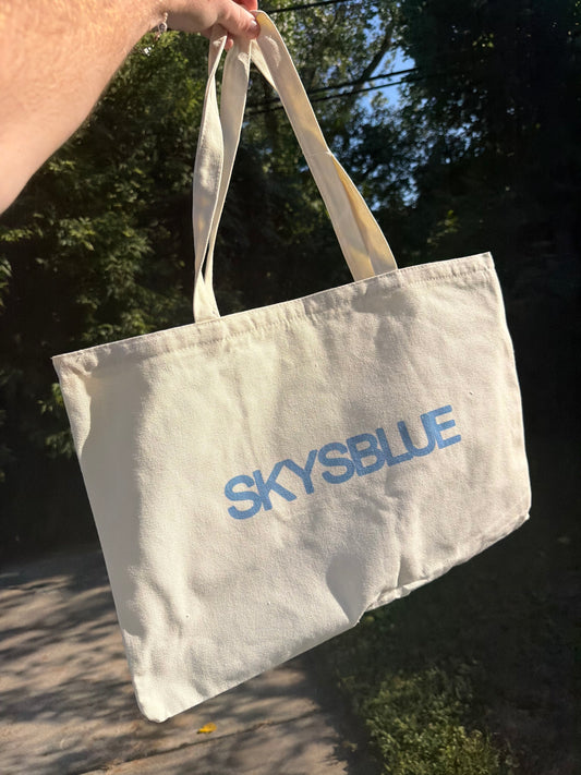SKYSBLUE Natural Tote Bag