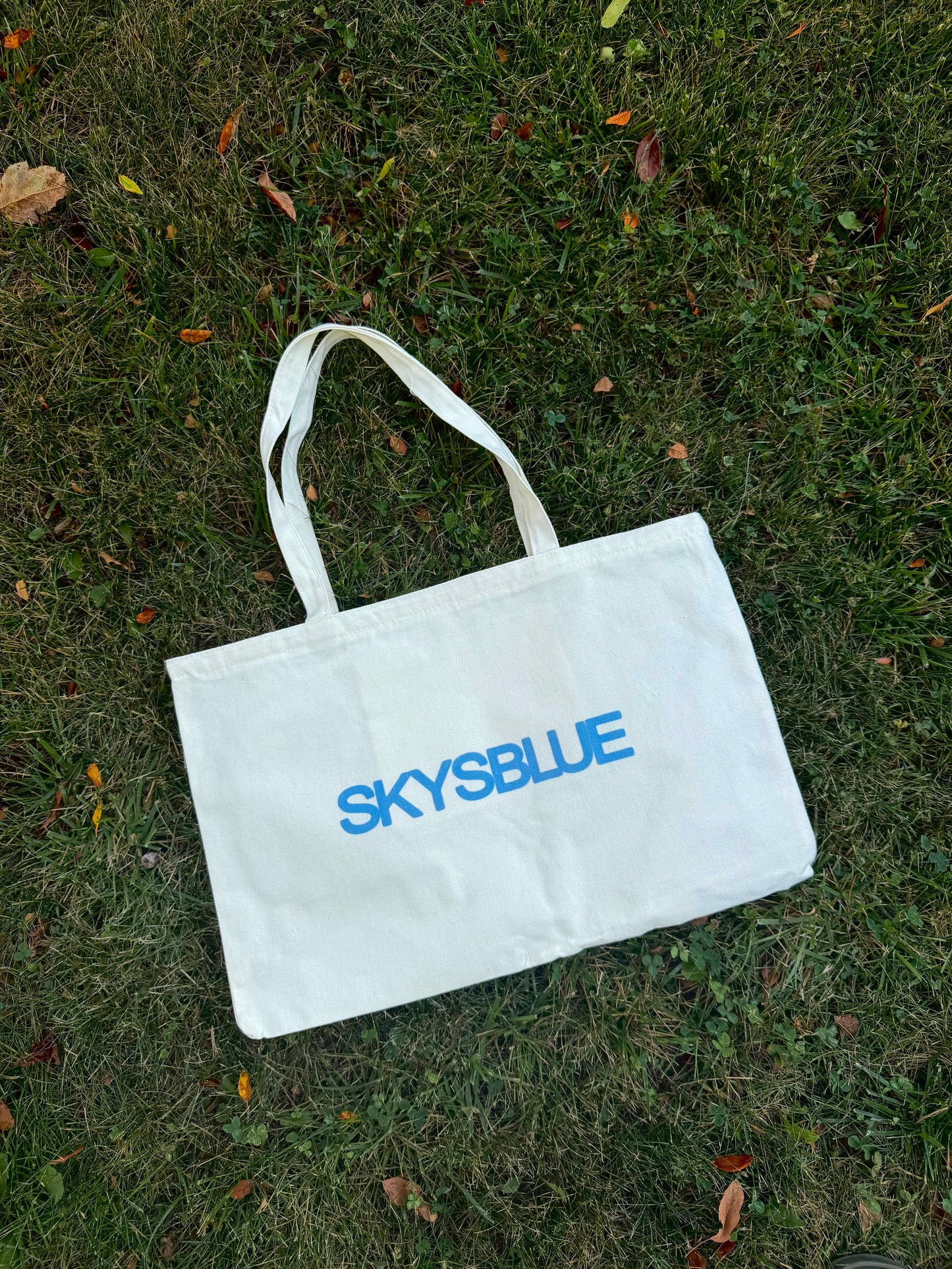 SKYSBLUE Natural Tote Bag