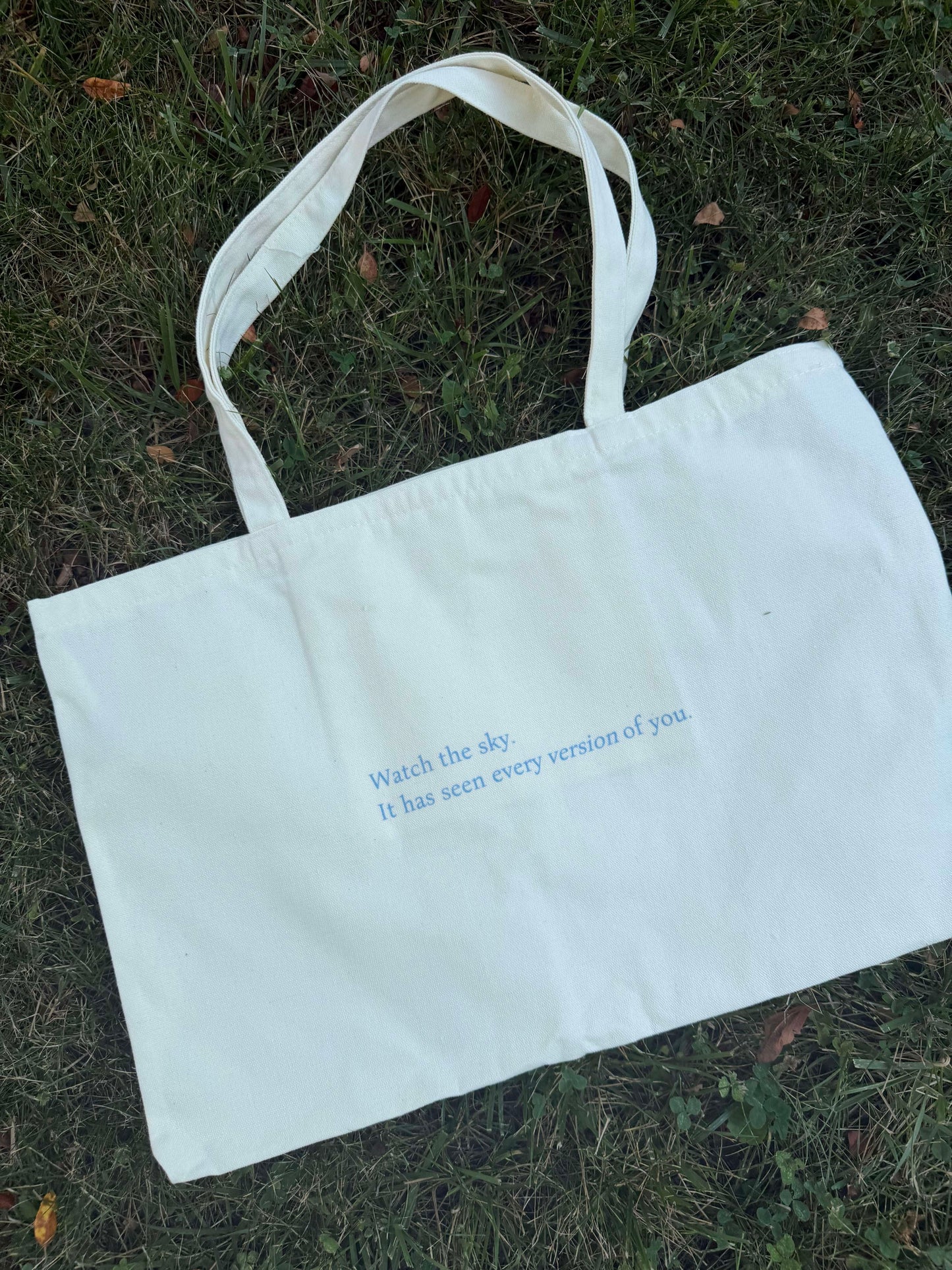 SKYSBLUE Natural Tote Bag